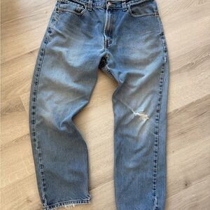 Levi’s 505s 34 29 Mens Distressed Light Blue Jeans